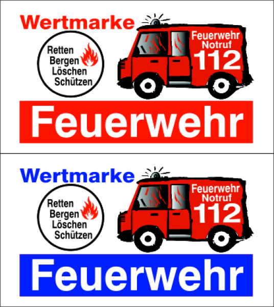 1000 Wertmarken "Feuerwehr Typ 4"